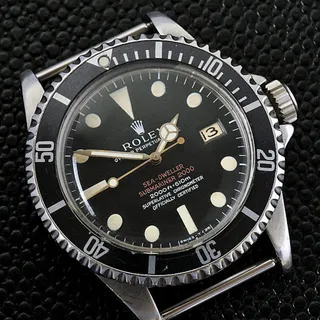 A vintage Rolex Sea-Dweller ref. 1665 "Double Red" dive watch, without its bracelet
